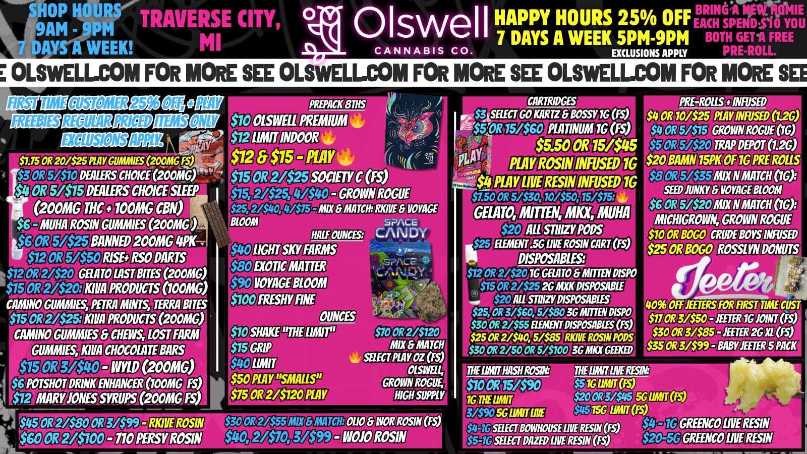 Olswell Cannabis Co OLSWELL WEEKEND DEALS, SHOP NOW!