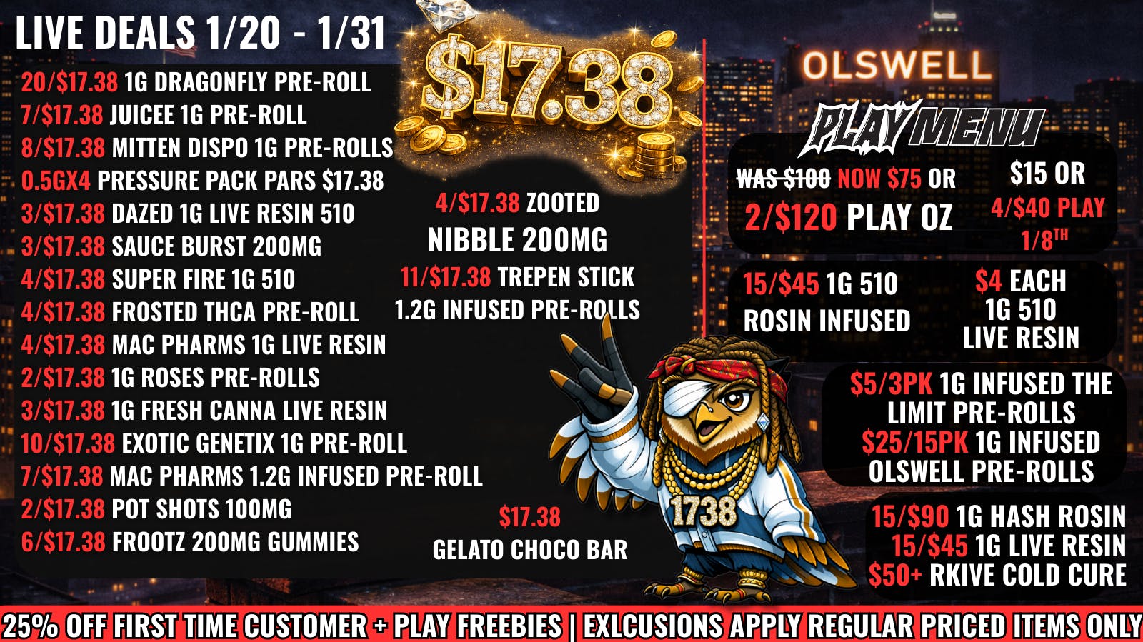 Olswell Cannabis Co OLSWELL WEEKLY LIVE DEALS | SHOP NOW!