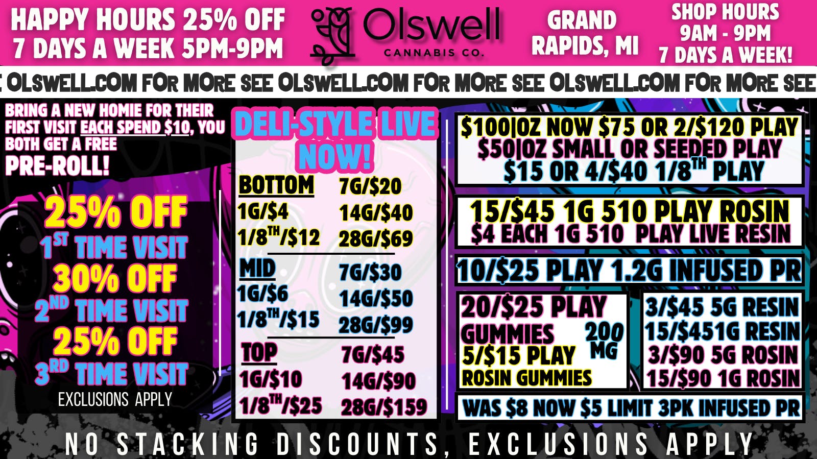 Olswell Cannabis Co OLSWELL, DELI-STYLE LIVE NOW!