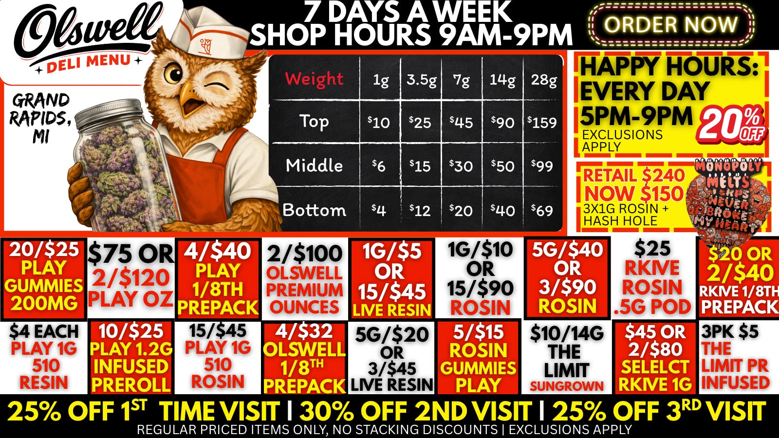 Olswell Cannabis Co OLSWELL GRAND RAPIDS, DELI IS HERE!