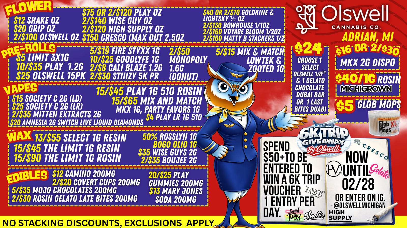 Olswell Cannabis Co OLSWELL, ADRIAN TAKE OFF WITH DEALS!✈️🦉