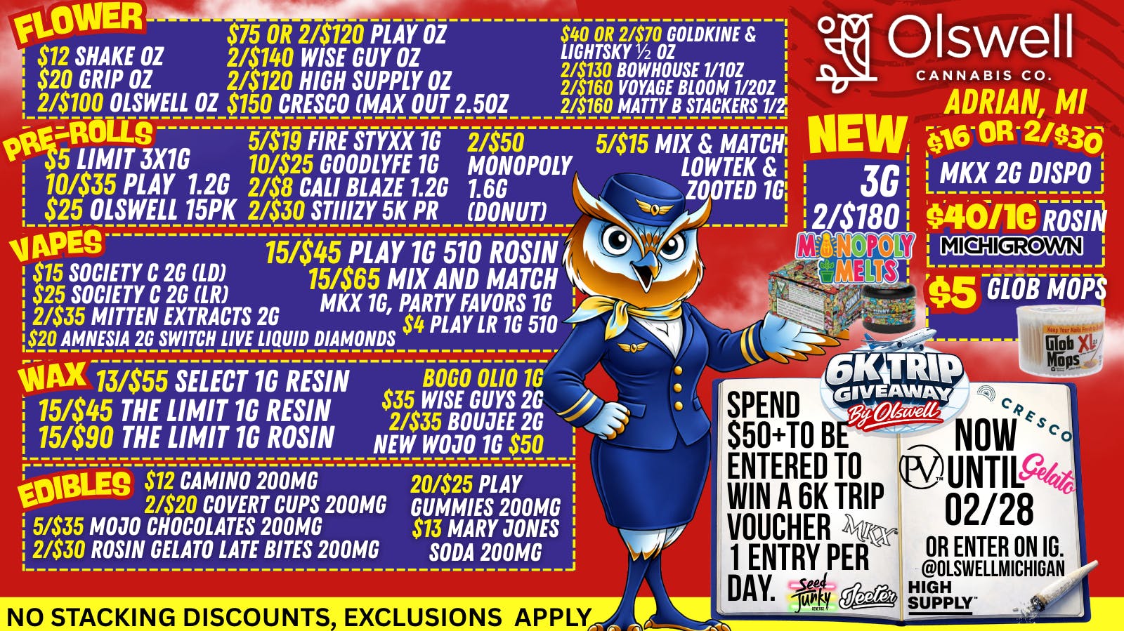 Olswell Cannabis Co OLSWELL, ADRIAN TAKE OFF WITH DEALS!✈️🦉