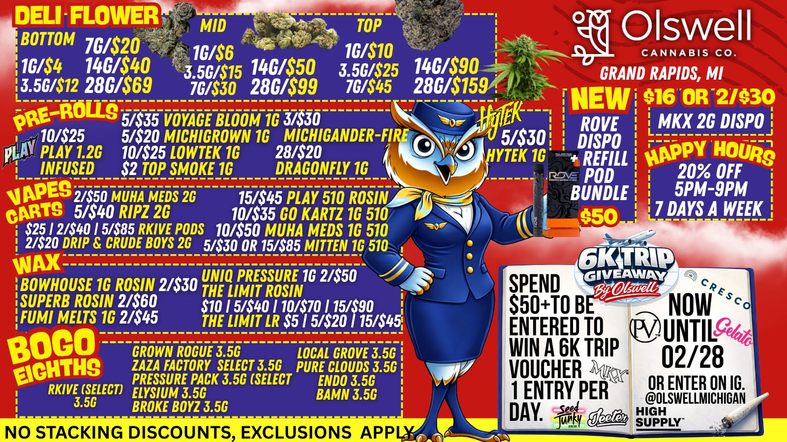 Olswell Cannabis Co 🦉OLSWELL, GRAND RAPIDS. TAKE OFF WITH DEALS✈️