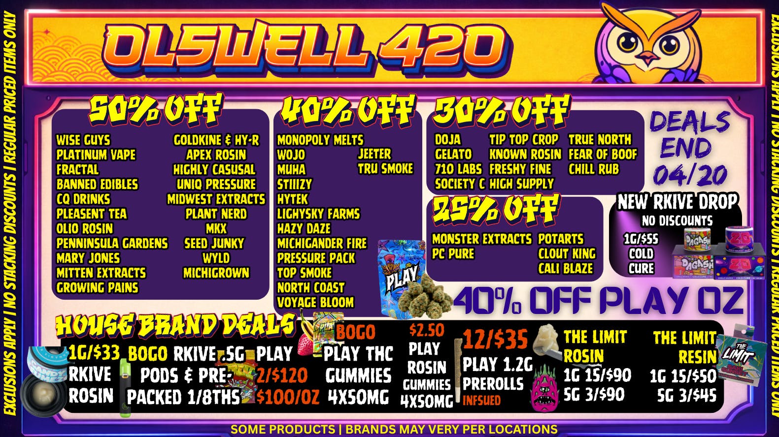 Olswell Cannabis Co 🦉🔥OLSWELL420 DEALS LIVE NOW 🎴