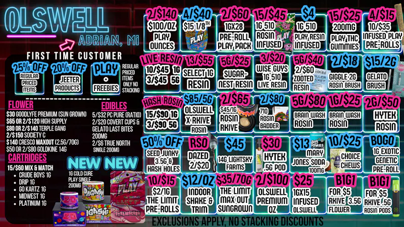 Olswell Cannabis Co Stay Hiighdrated at Olswell w\ THC Dranks!