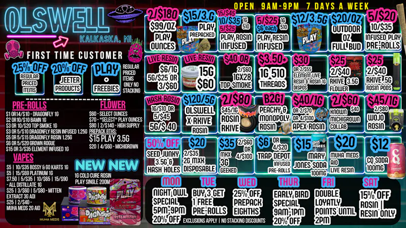 Olswell Cannabis Co - Kalkaska Olswell, Kalkaska DEALS!