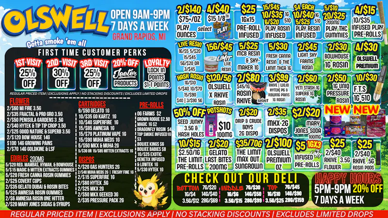 Olswell Cannabis Co Catch 🔥Deals At Olswell, Grand Rapid!