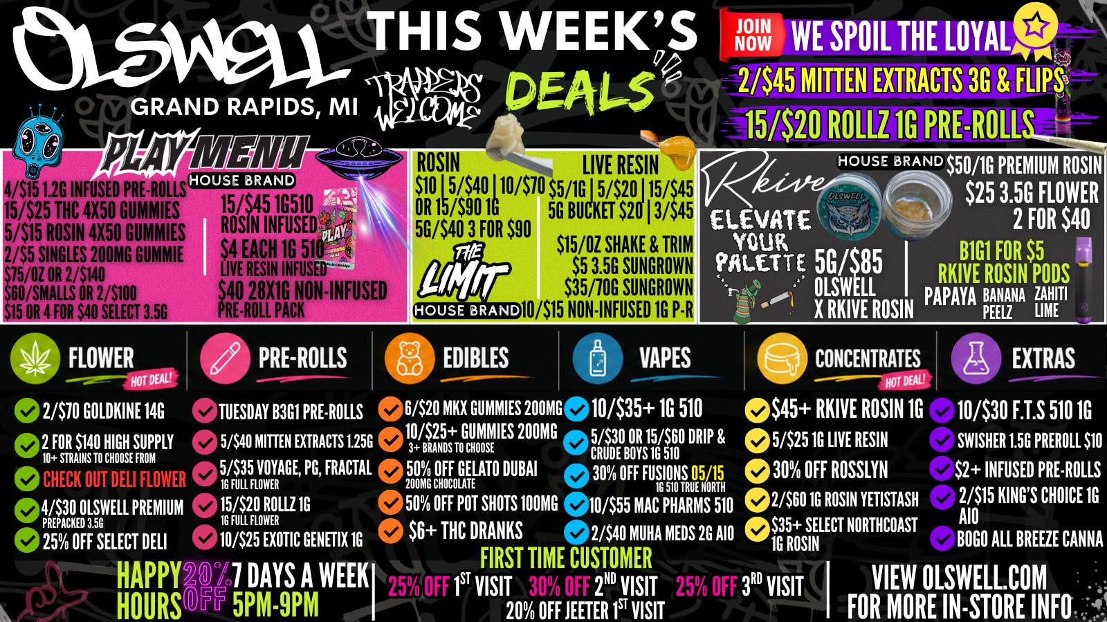 Olswell Cannabis Co OLSWELL, GRAND RAPIDS | LIVE DWEALS 05/15-17