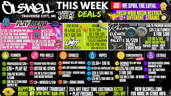 Olswell Cannabis Co BEST PRICES FOR AIO IN TRAVERSE CITY AT OLSWELL