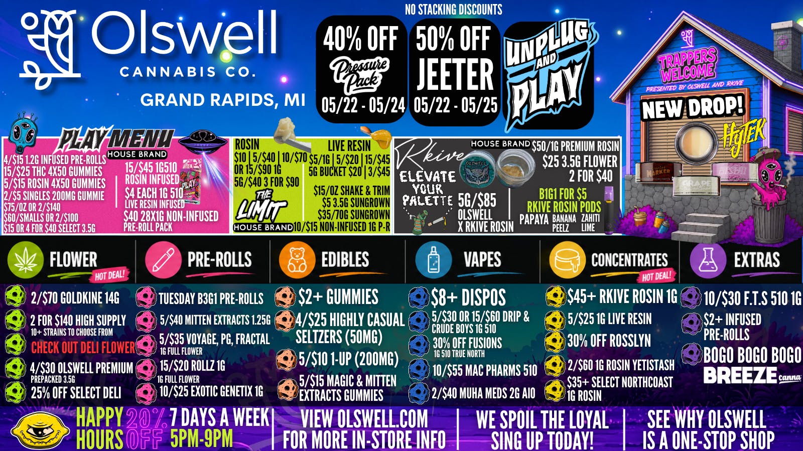 Olswell Cannabis Co OLSWELL, GRAND RAPIDS MEMORIAL WEEKEND DEALS!