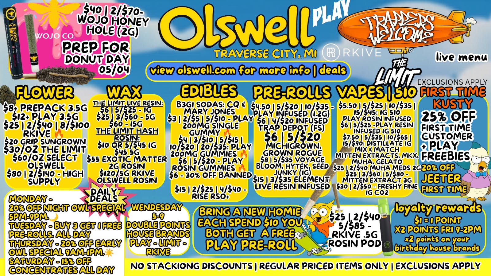 Olswell Cannabis Co D’OH! THAT’S CHEAP | SHOP OLSWELL TRAVERSE CITY, M