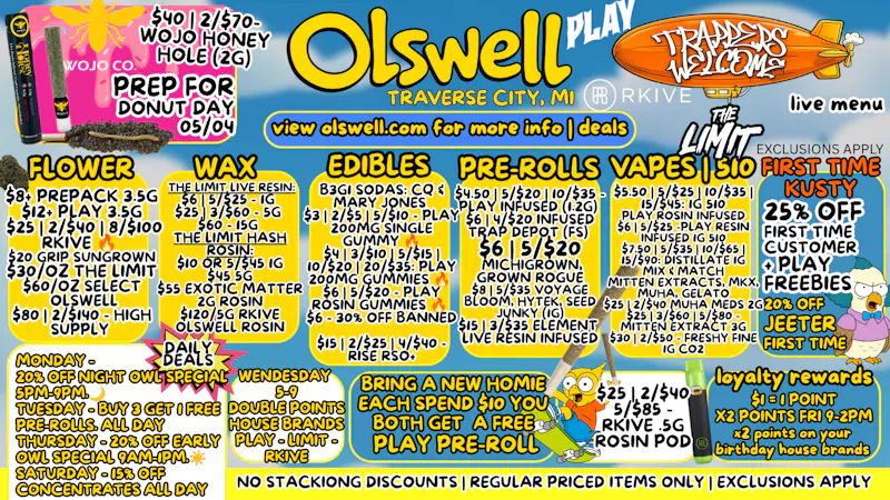 Olswell Cannabis Co D’OH! THAT’S CHEAP | SHOP OLSWELL TRAVERSE CITY, M