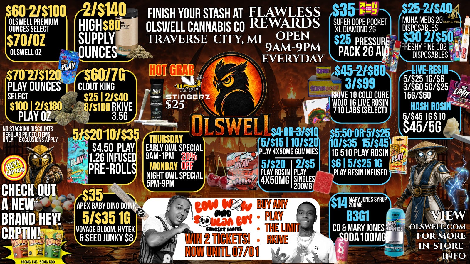 Olswell Cannabis Co FLAWLESS SAVINGS AT OLSWELL, TRAVERSE CITY!