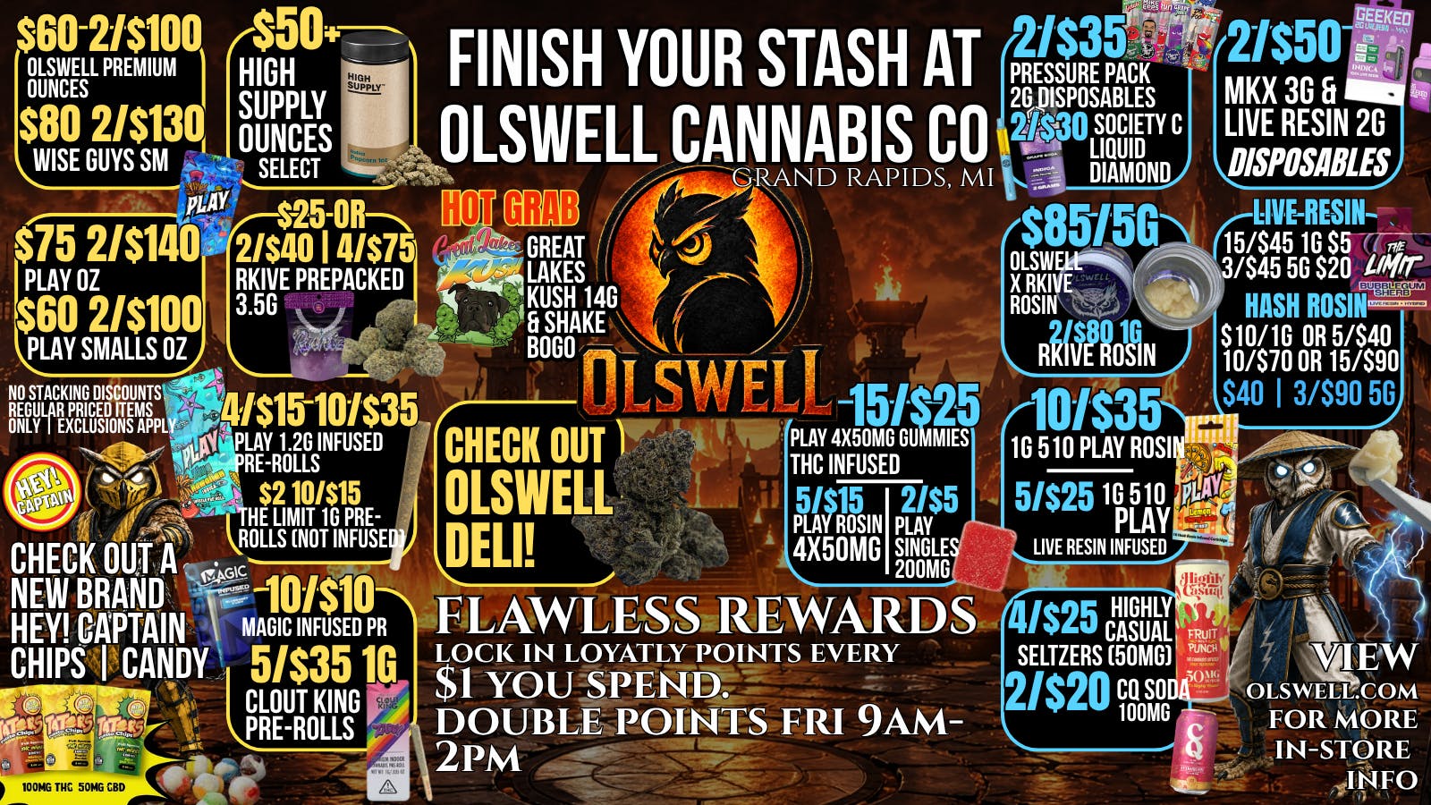 Olswell Cannabis Co FLAWLESS DEALS AT OLSWELL, GRAND RAPIDS