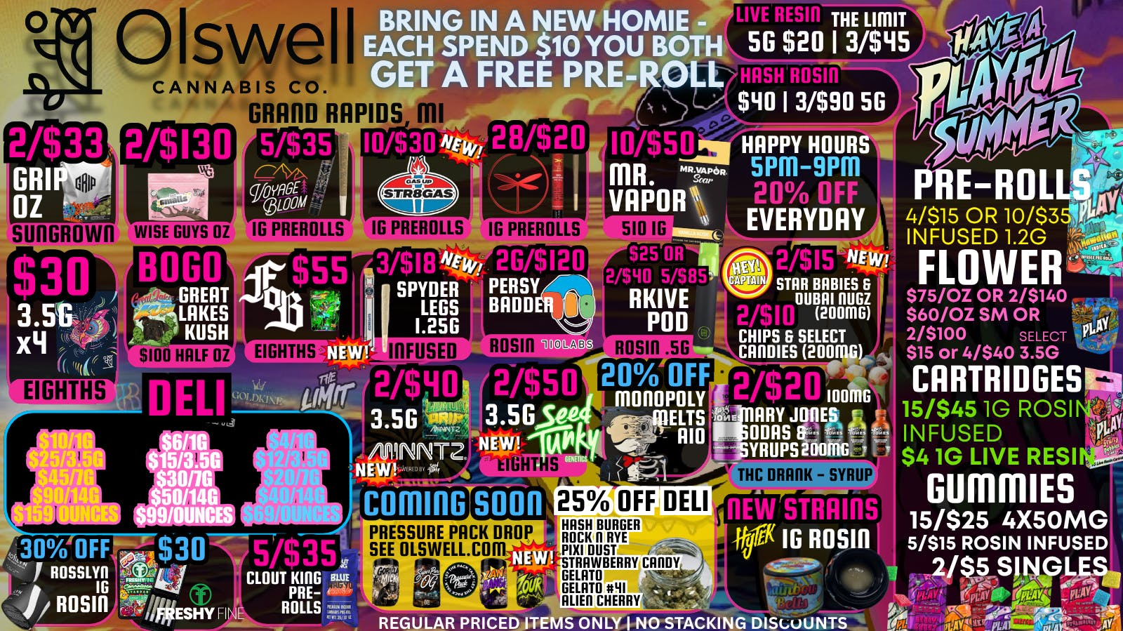 Olswell Cannabis Co OLSWELL GRAND RAPIDS LIVE JUNE DEALS🔥🔥