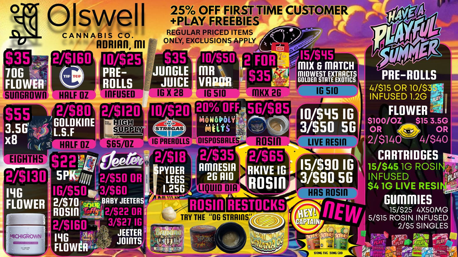 Olswell Cannabis Co BUNDLE & SAVE AT OLSWELL, ADRIAN MI