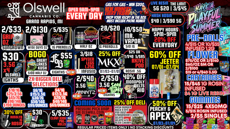Olswell Cannabis Co LOUDEST ON 28TH ST, SHOP OLSWELL!