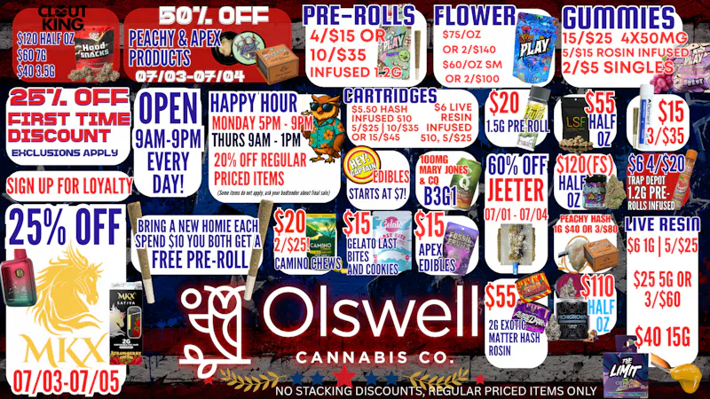 Olswell Cannabis Co 🍒🦉 You've Picked the Right Stop. Shop Olswell!