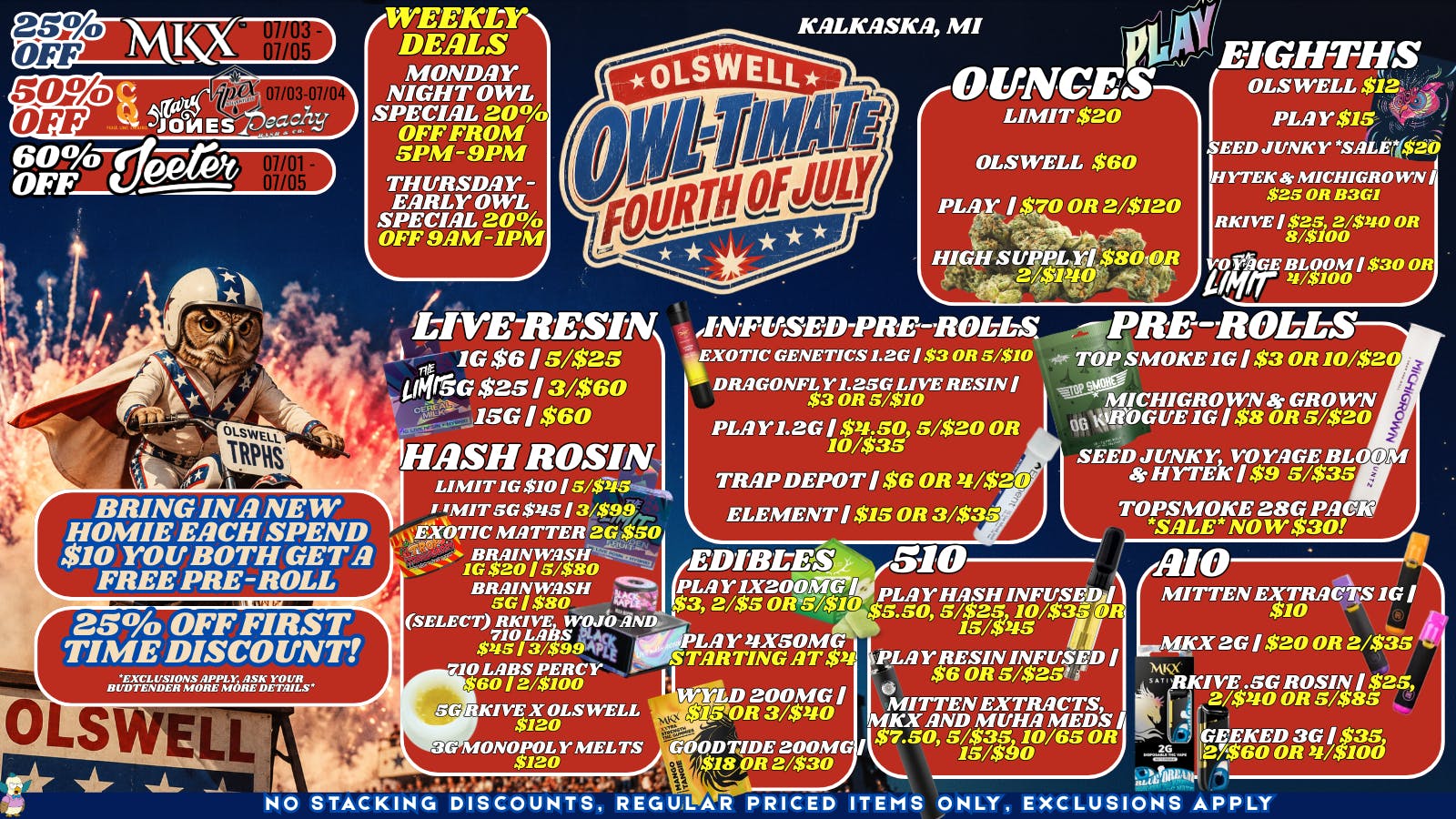 Olswell Cannabis Co - Kalkaska 🦉YOUR STASH STARTS HERE AT OLSWELL, KALKASKA!