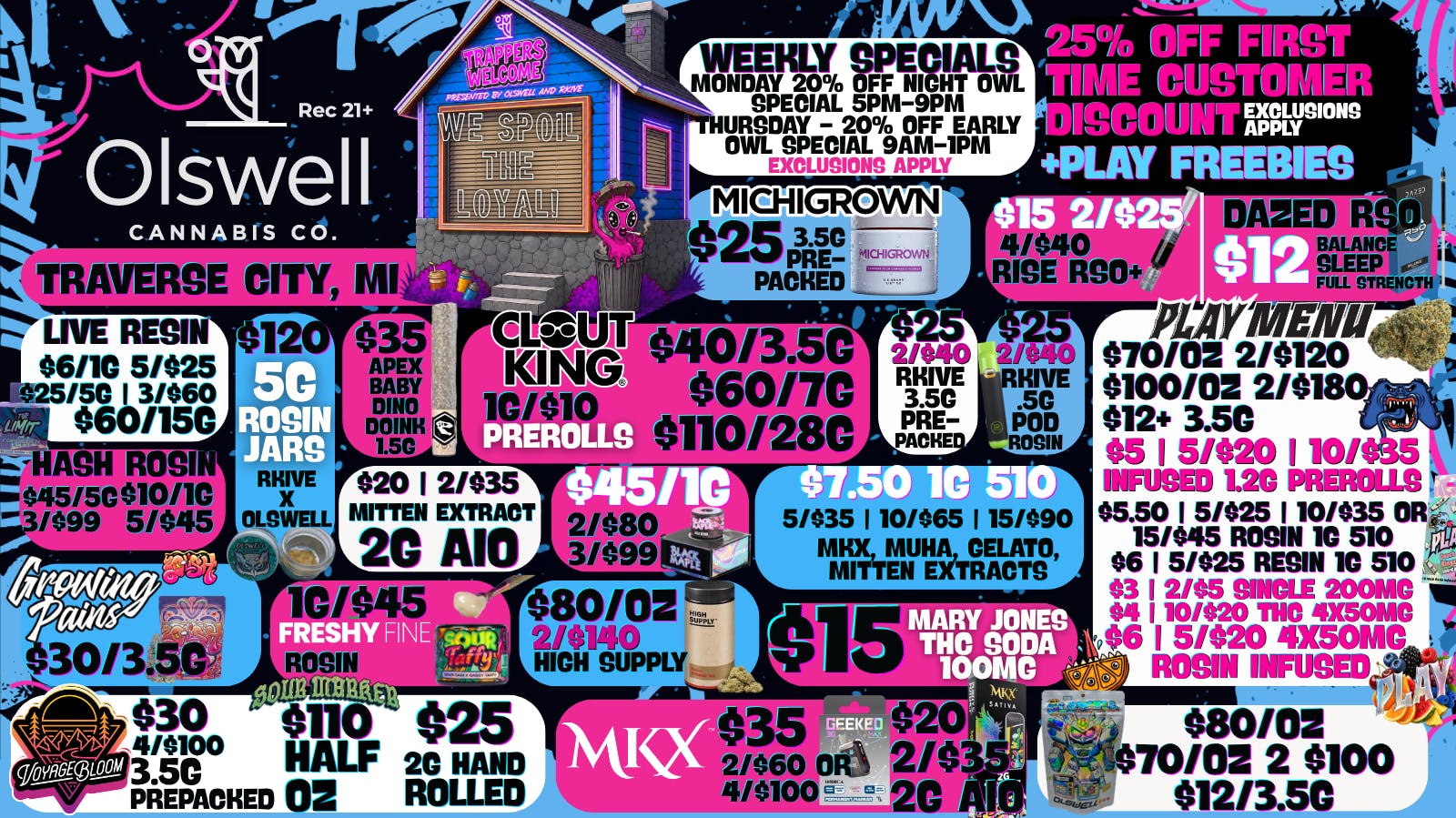 Olswell Cannabis Co Olswell Cannabis Co, Traverse City | Weekly Deals