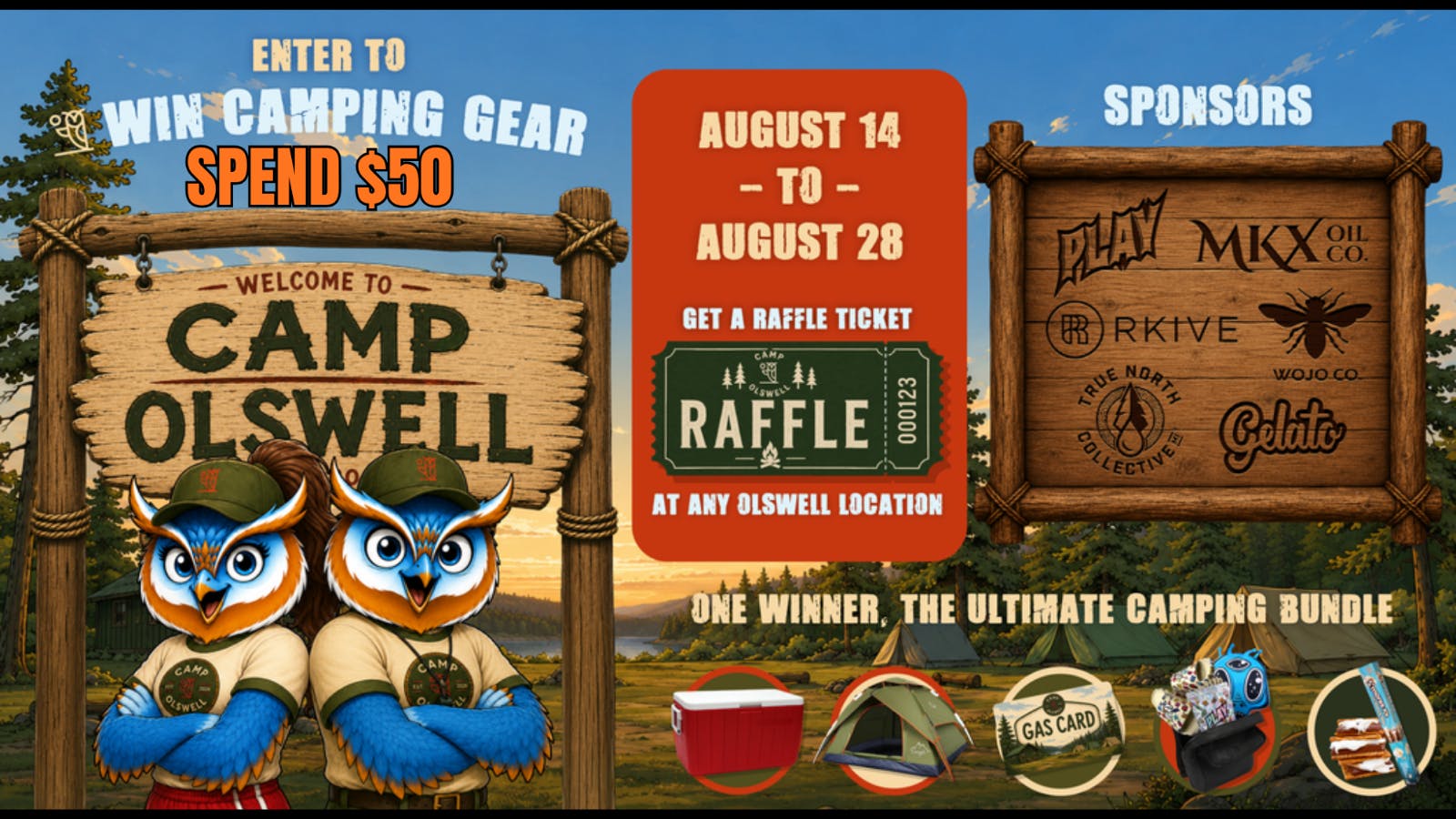 Olswell Cannabis Co CAMP OLSWELL LIVE NOW | SPEND $50 YOU COULD WIN!