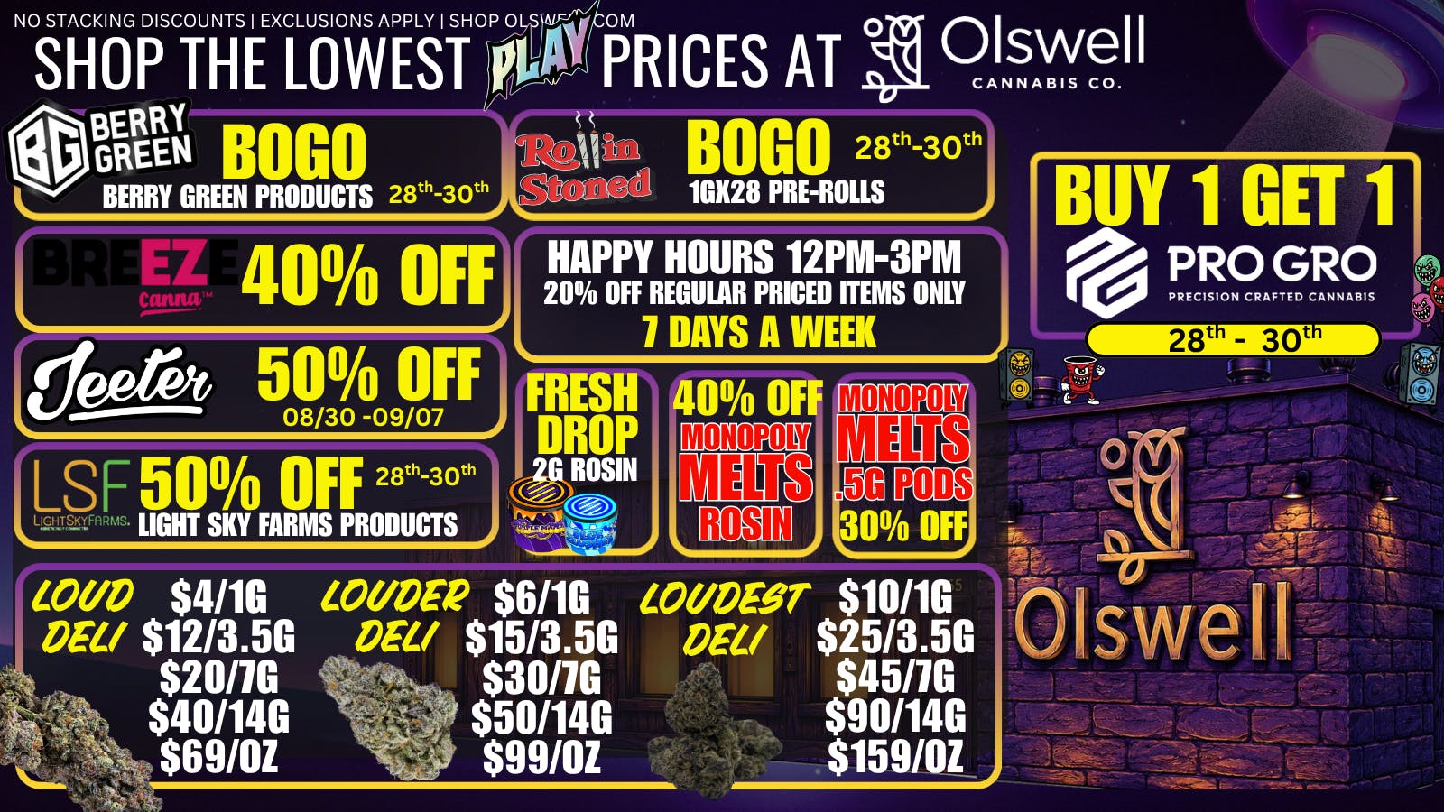 Olswell Cannabis Co 🔥$2 INFUSED PR & END OF SUMMER SALES AT OLSWELL!