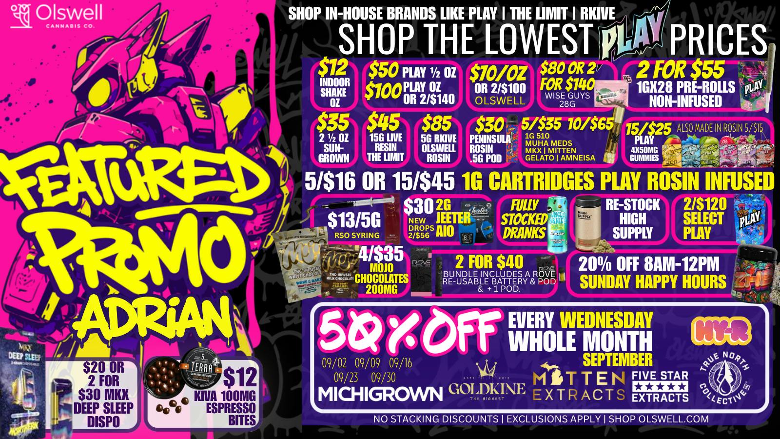 Olswell Cannabis Co SHOP OLSWELL WEEKEND LIVE DEALS