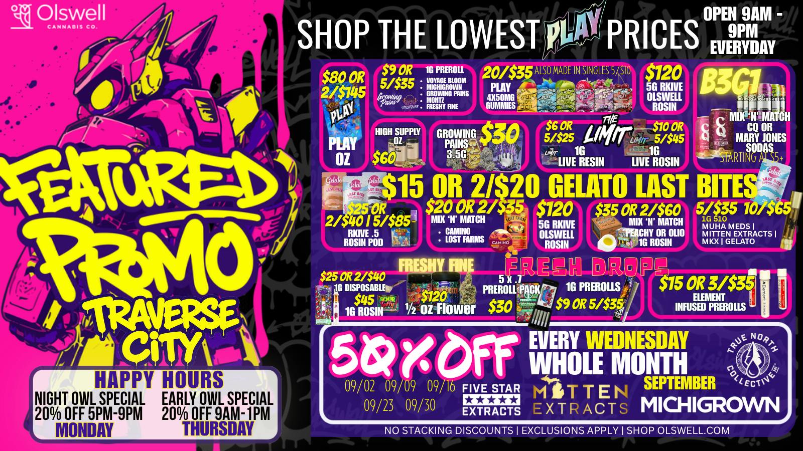 Olswell Cannabis Co SHOP THE BEST BUNDLE DEALS IN TRAVERSE CITY