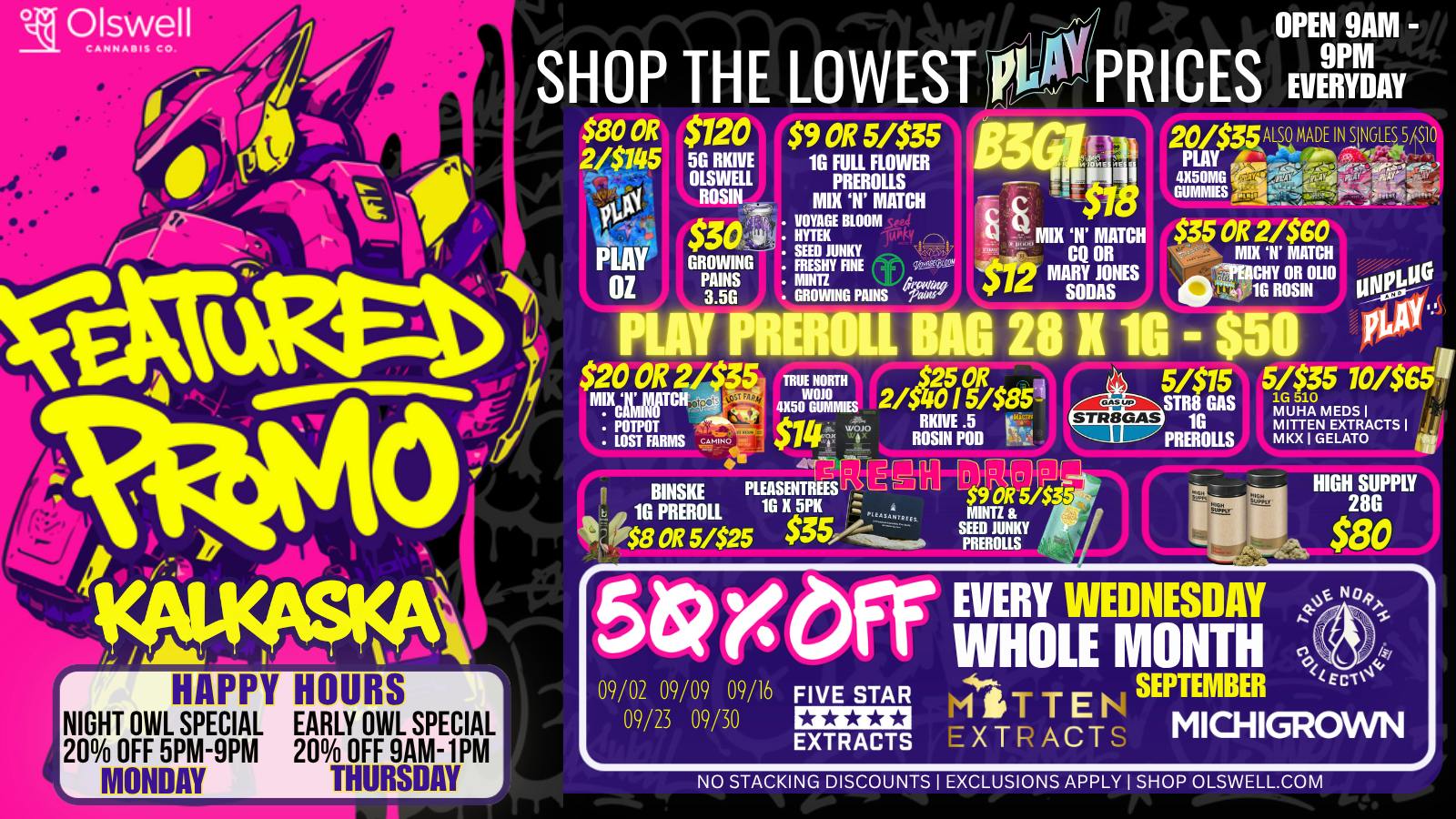 Olswell Cannabis Co - Kalkaska SHOP THE BEST BUNDLE DEALS IN KALKASKA