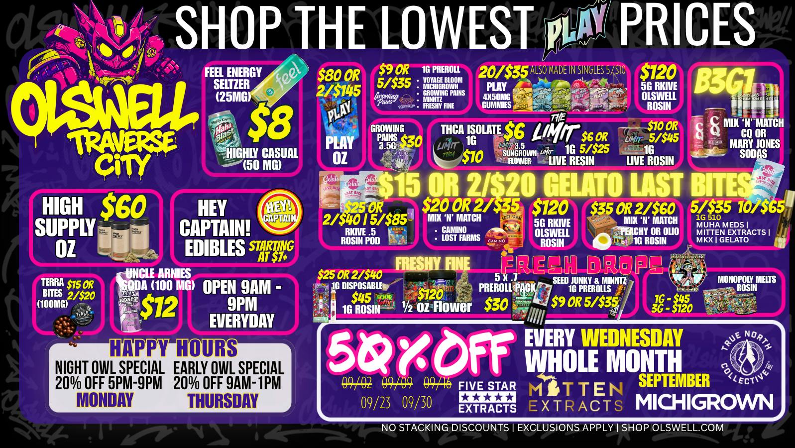 Olswell Cannabis Co SHOP THE BEST BUNDLE DEALS IN TRAVERSE CITY