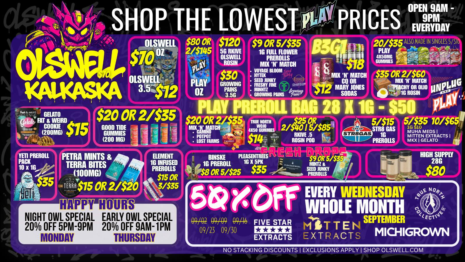 Olswell Cannabis Co - Kalkaska SHOP THE BEST BUNDLE DEALS IN KALKASKA