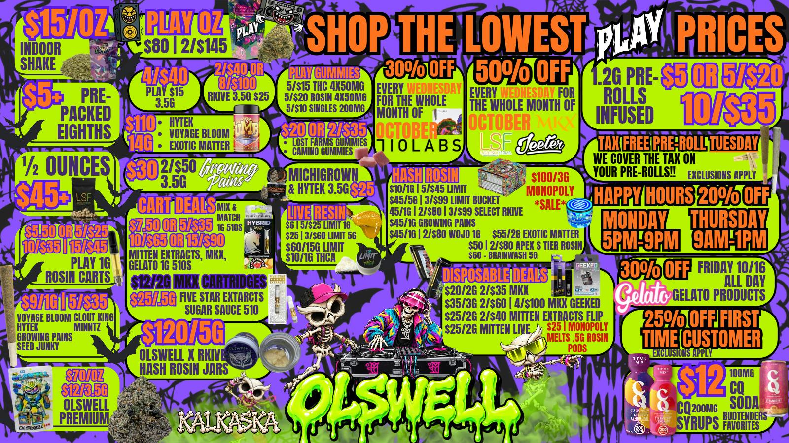 Olswell Cannabis Co - Kalkaska BUNDLE & SAVE WITH PLAY AT OLSWELL, KALKASKA