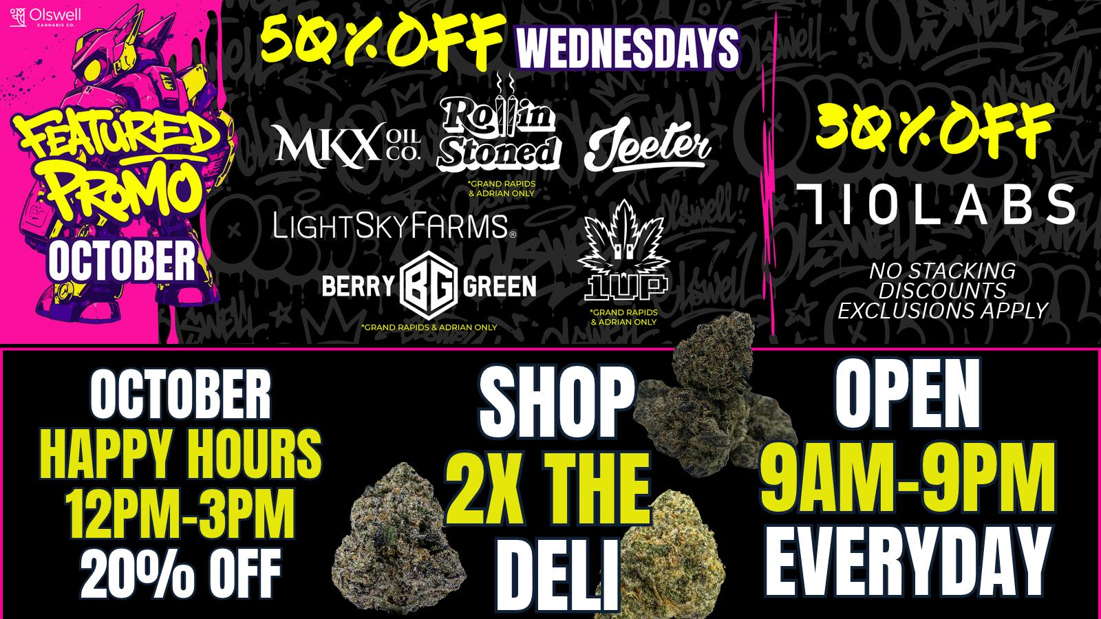 Olswell Cannabis Co $4/1G DELI AT OLSWELL, GRAND RAPIDS!
