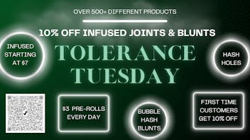Got Greens Tolerance Tuesdays 10% OFF