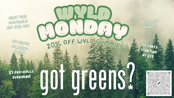 Got Greens Wyld Mondays 20% Off