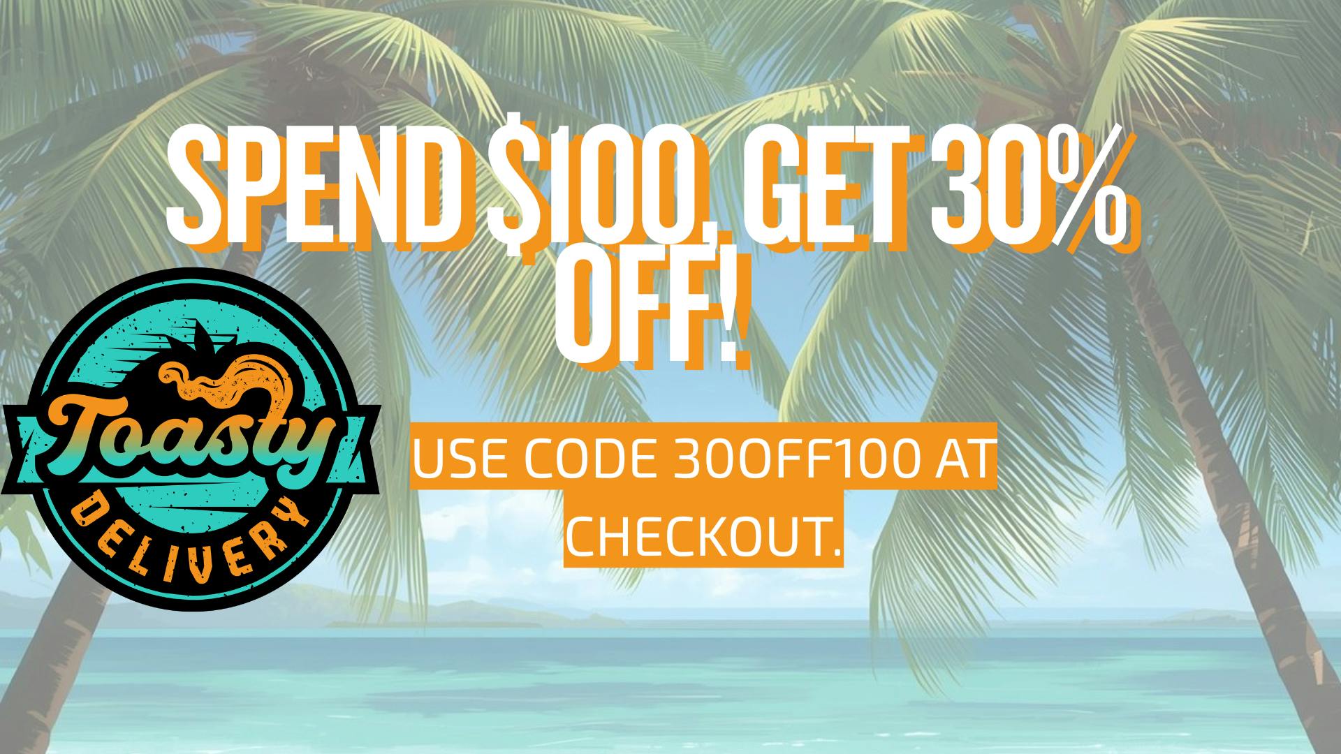 Toasty Spend $100 Get 30% Off