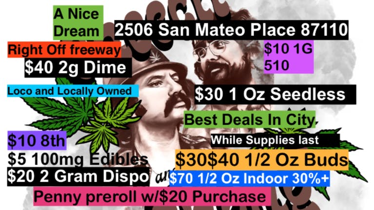 A Nice Dream Summer Hours 9am-7pm penny preroll w/$20 Purchase
