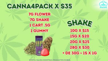 Nuve CANNA4PACK X $35 ☁️