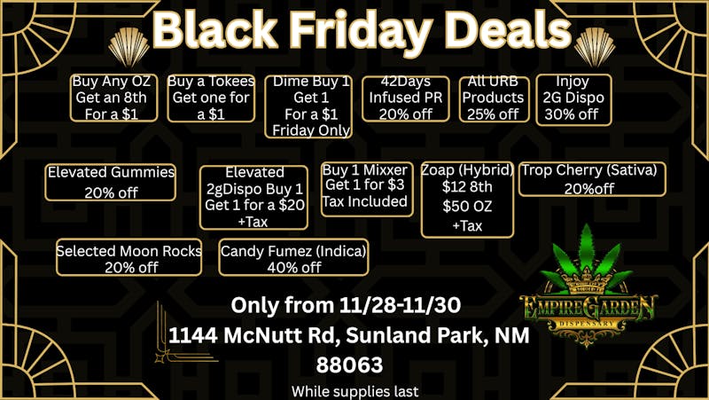 EmpireGarden Empire Black Friday