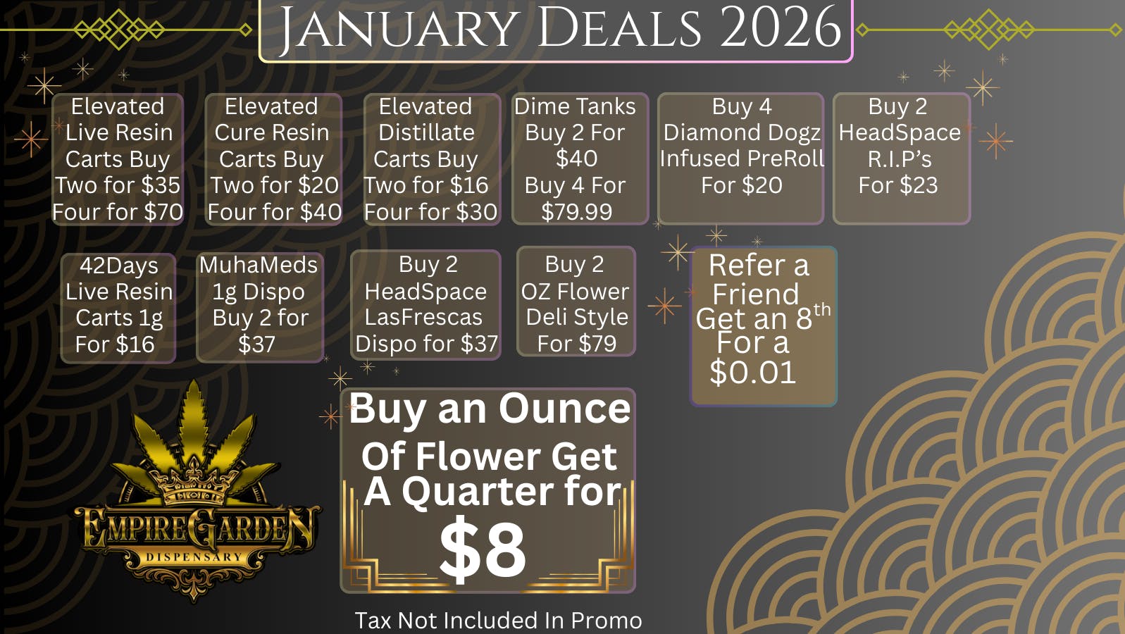 EmpireGarden January Deals 2026