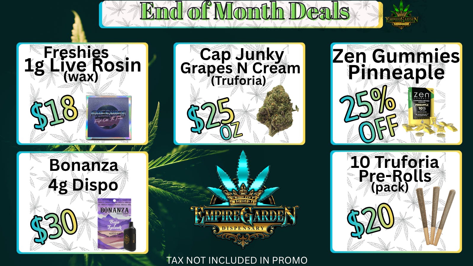 EmpireGarden End of Month Deals