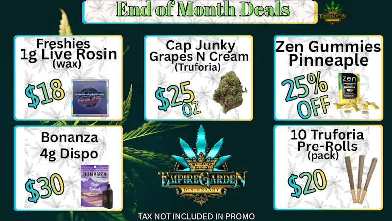 EmpireGarden End of Month Deals