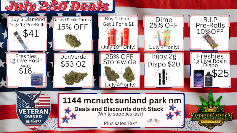 EmpireGarden July 250 Deals