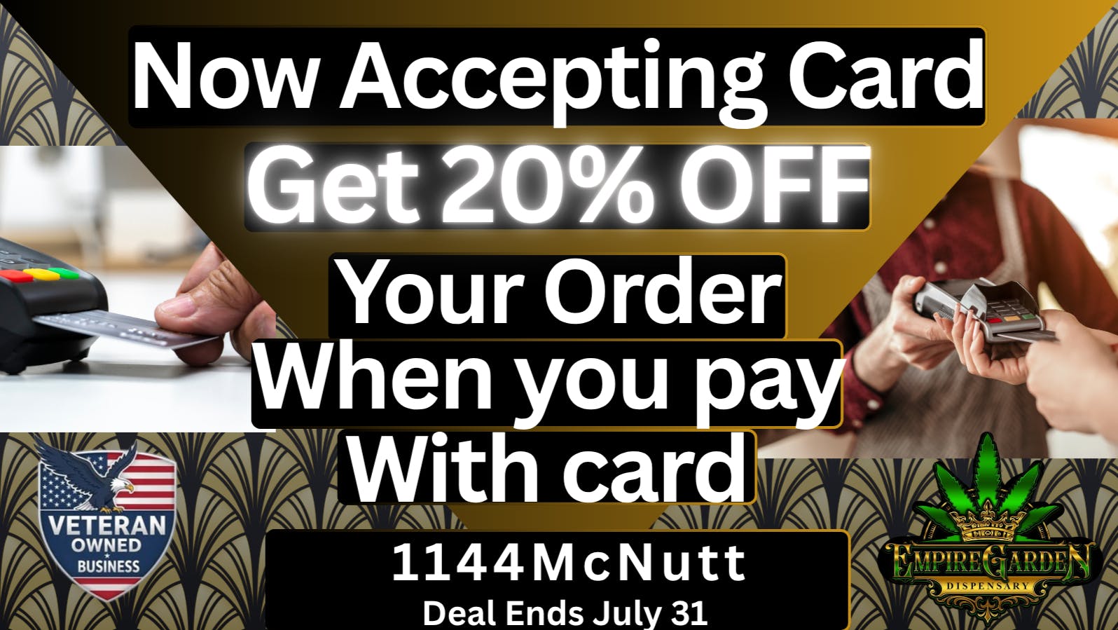 EmpireGarden Pay with card get 20%off your order