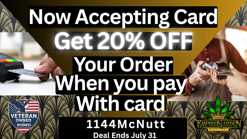 EmpireGarden Pay with card get 20%off your order