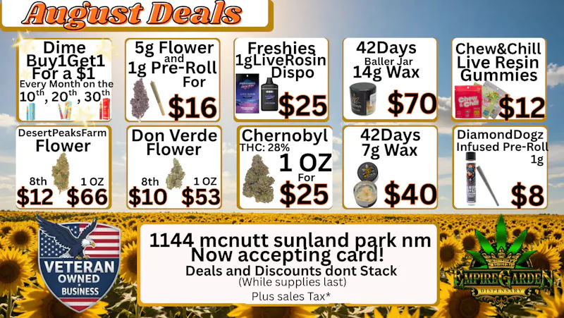 EmpireGarden August Deals