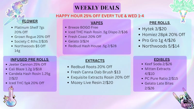 High Society Wellness October 19th-25th deals!
