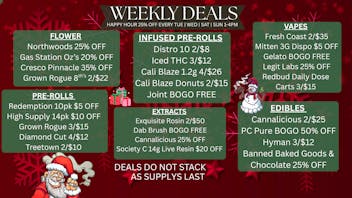High Society Wellness Weekly Specials 12-7-25