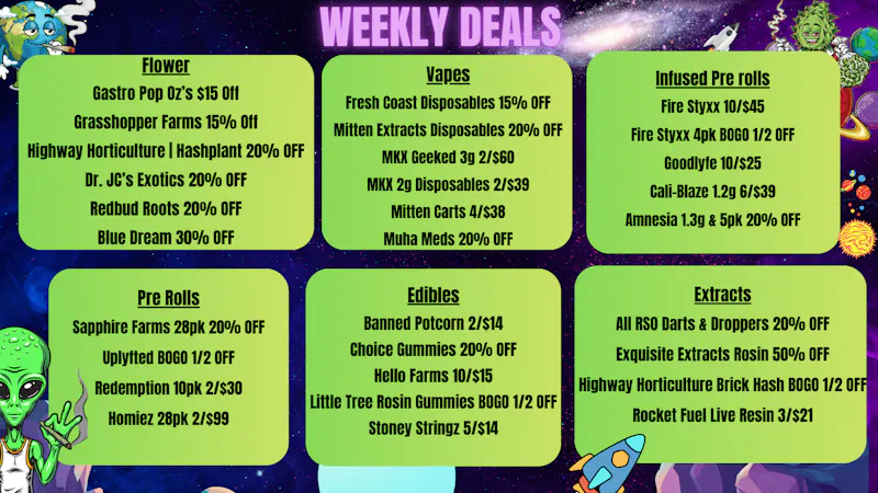 High Society Wellness Weekly Specials1!