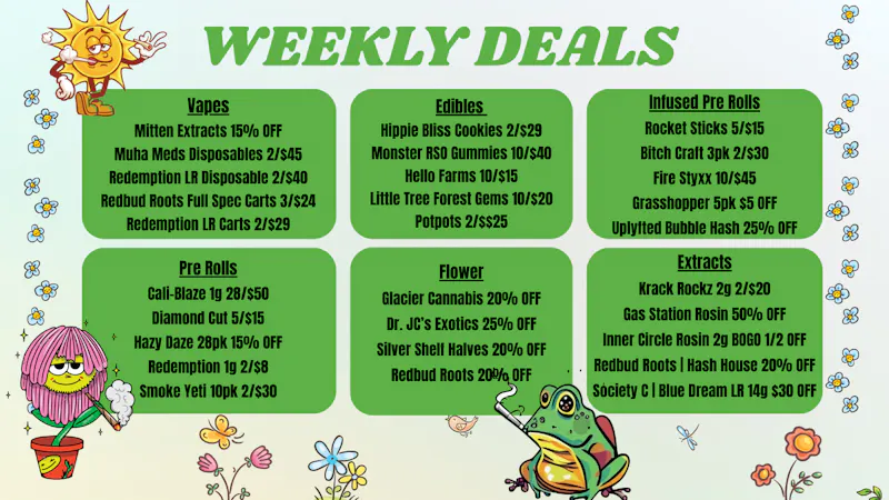 High Society Wellness Weekly Specials!!
